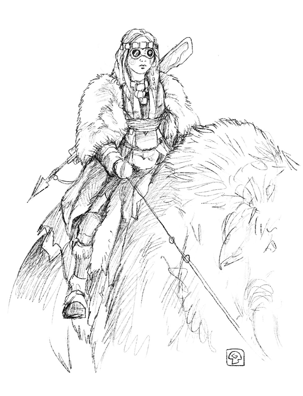 Mamutlovas kolari nő