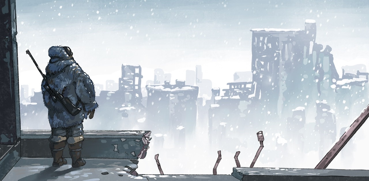 Jégvándor egy ősi metropoliszban